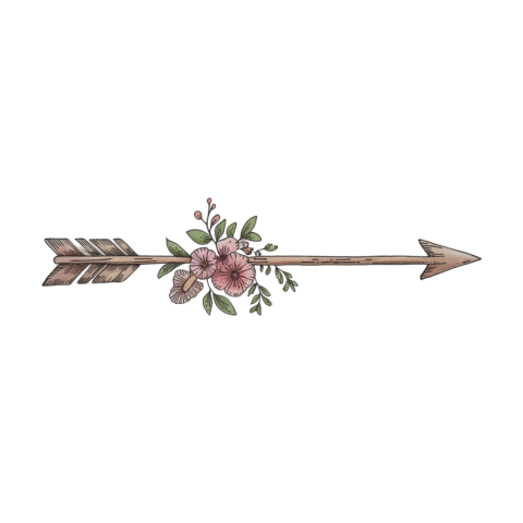 Rustic Handcrafted Arrow Illustration