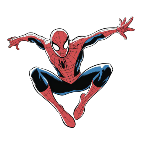 Spiderman PNG – Web-Slinging Action Pose