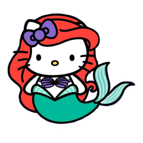 Hello Kitty Mermaid PNG – Cute Kawaii Art