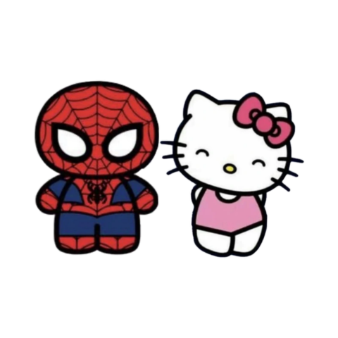 Hello Kitty Spiderman Crossover PNG